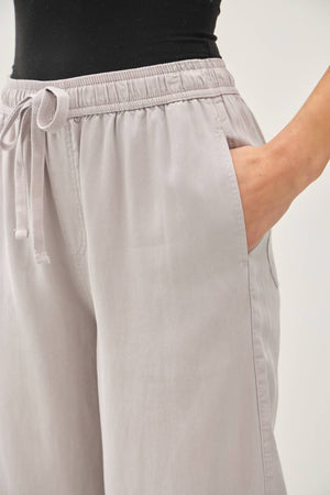 TENCEL WIDE LEG PANTS-Blue Hand Home