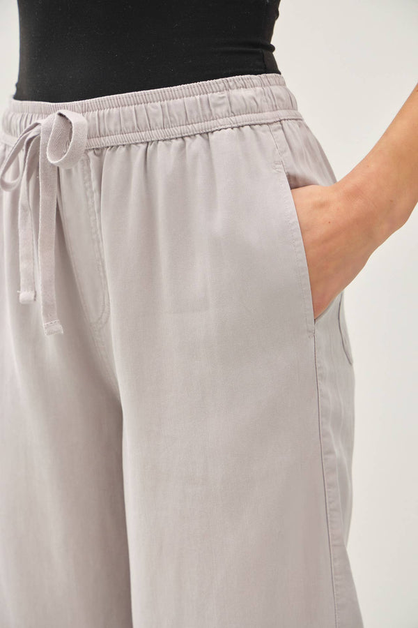 TENCEL WIDE LEG PANTS-Blue Hand Home