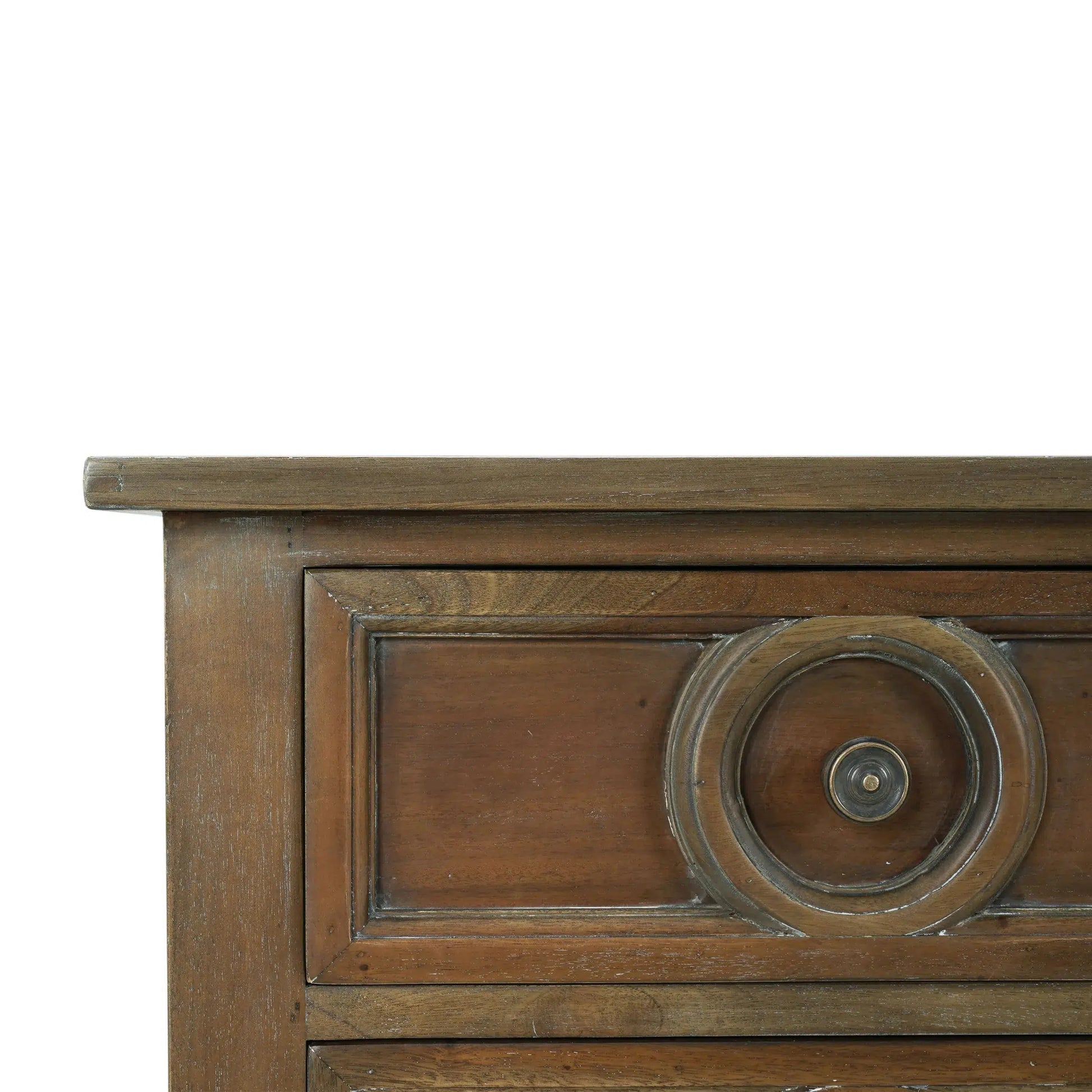 Orleans Console Table In Straw Wash-Blue Hand Home