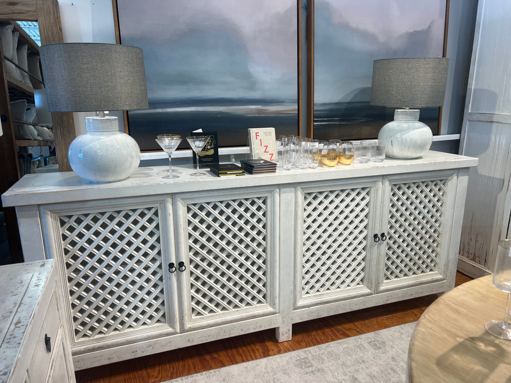 four door cabinet-Blue Hand Home
