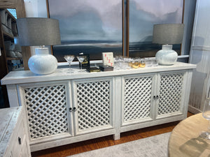 four door cabinet-Blue Hand Home