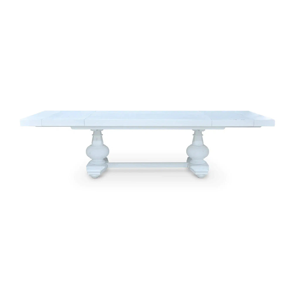 Lambeth Extension Breadboard Dining Table 79'' extends to 118''-Blue Hand Home