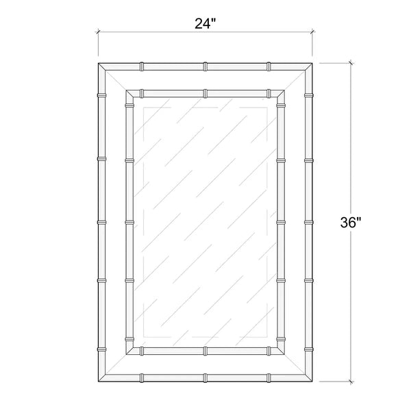 Chelsea Rectangular Mirror-Blue Hand Home