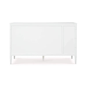 Chelsea Largish 6 Drawer Dresser In Architectural White-Blue Hand Home