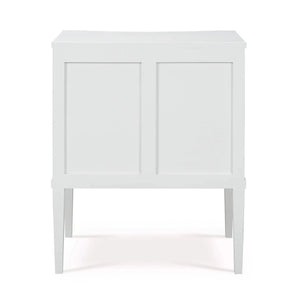 Bow Nightstand In Architectural White-Blue Hand Home