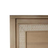 Belgravia 6 Drawer Dresser in Sandbar w/ White Inset Rattan-Blue Hand Home