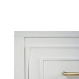 Belgravia 3 Drawer Dresser In True White-Blue Hand Home
