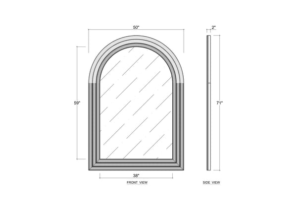 Ascot Mirror-Blue Hand Home