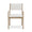 Norfolk Dining Chair in Sandbar w/ Arctic White Performance Fabric-Blue Hand Home