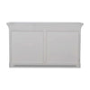 Claremont Linen Wrapped 6 Drawer Dresser In Dove White-Blue Hand Home