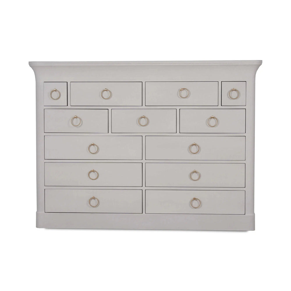 Large Claremont Linen Wrapped Dresser-Blue Hand Home