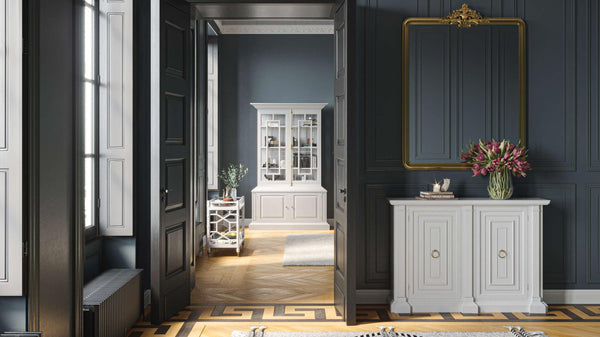 Bruges Display Cabinet-Blue Hand Home