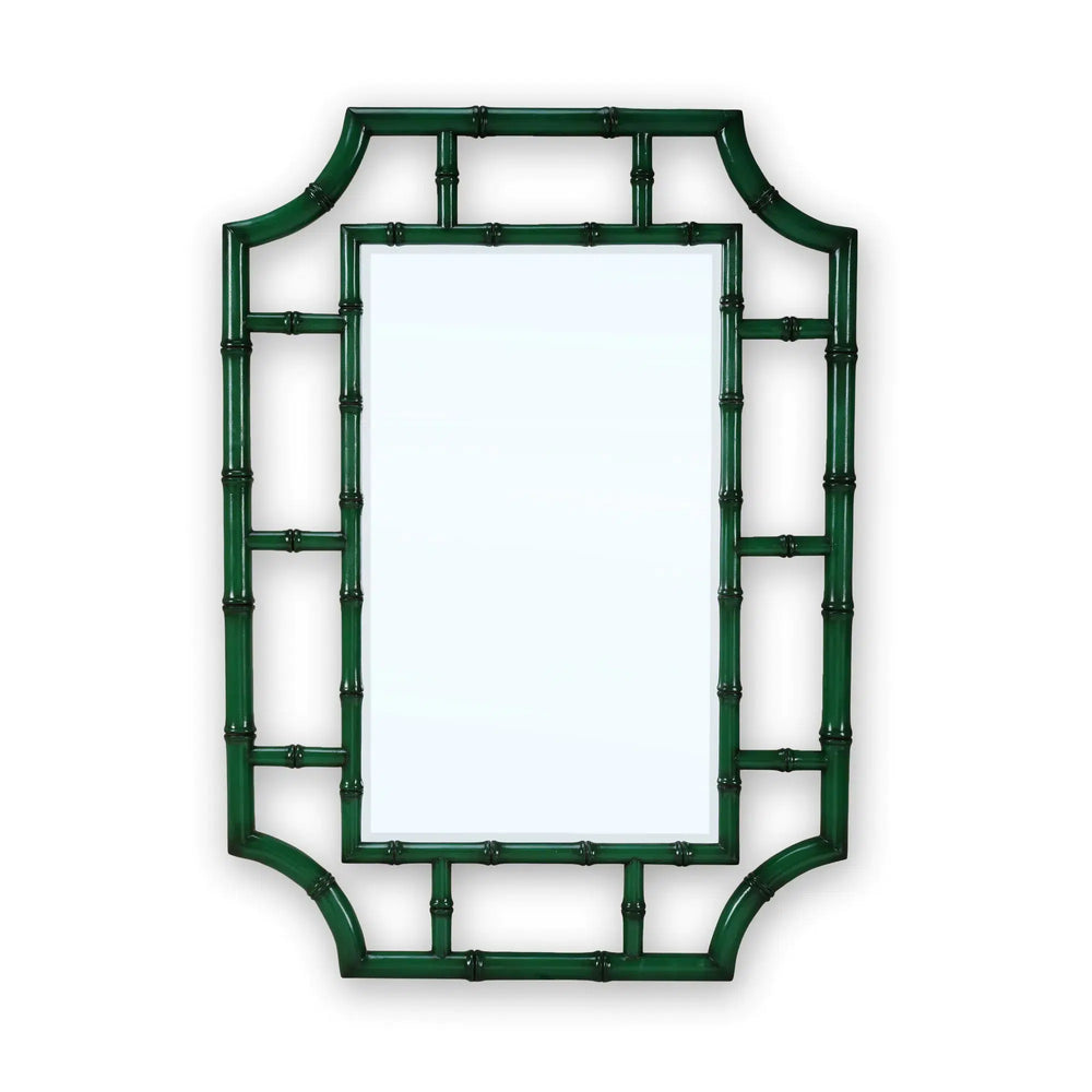 Bamboo Mirror Smaller Size-Blue Hand Home