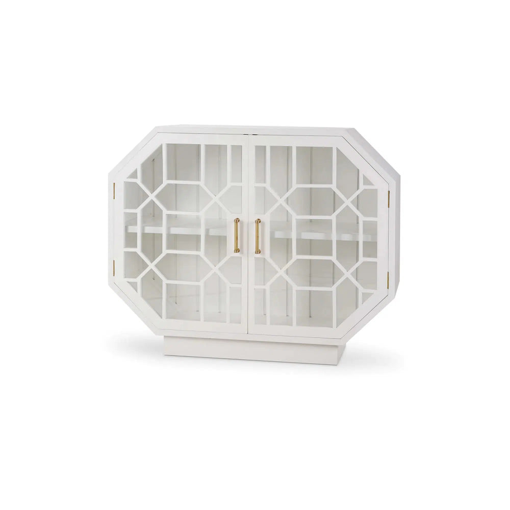 Little Hampton Glass Display Cabinet-Blue Hand Home