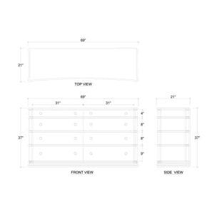 Battersea 8 Drawer Dresser-Blue Hand Home