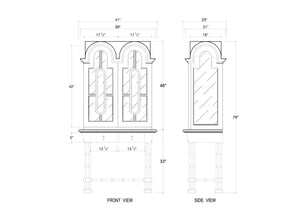 Farringdon Vitrine-Blue Hand Home