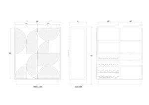 Astoria Bar-Blue Hand Home