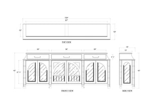 Farringdon Orangery Credenza-Blue Hand Home