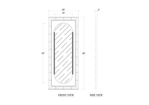 Large Farringdon Mirror-Blue Hand Home