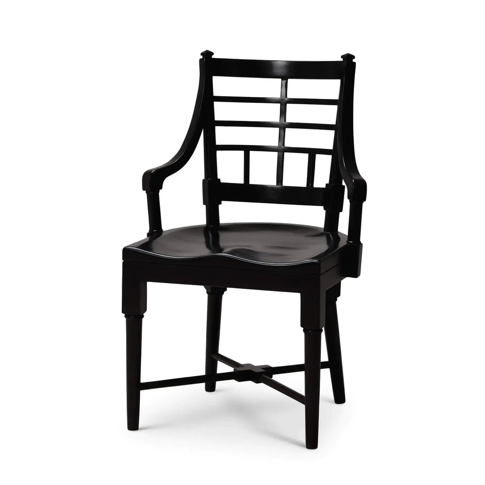 Lutyens Dining Chair W/ Arm-Blue Hand Home