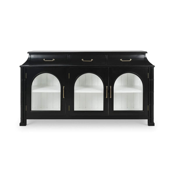 Farringdon 3 Door Orangery Cabinet-Blue Hand Home