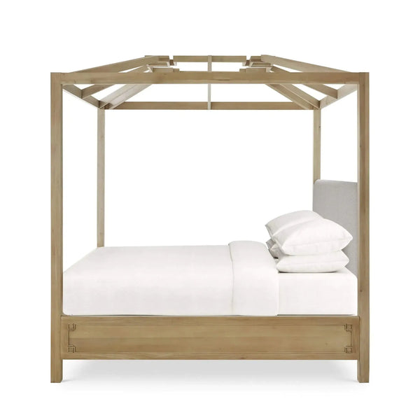 Knightsbridge 4 Poster King Bed-Blue Hand Home