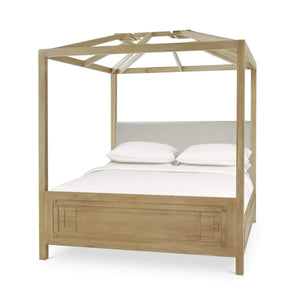 Knightsbridge 4 Poster King Bed-Blue Hand Home