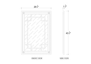 Knightsbridge Mirror-Blue Hand Home