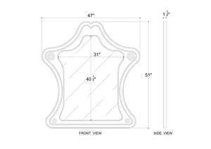 Lucerne Mirror-Blue Hand Home