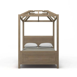 Knightsbridge 4 Poster Queen Bed-Blue Hand Home