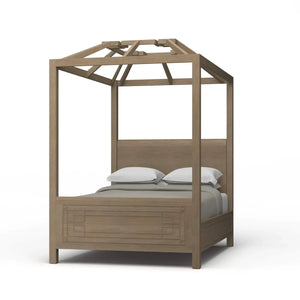 Knightsbridge 4 Poster Queen Bed-Blue Hand Home