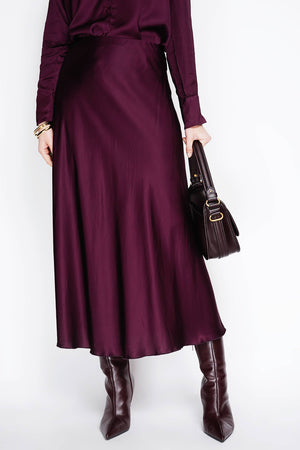 Satin skirt 2549-Blue Hand Home