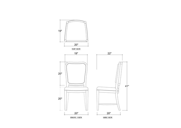 Laurna Teak Dining Chair In Teak White Wash W/ Natural Performance Fabric-Blue Hand Home