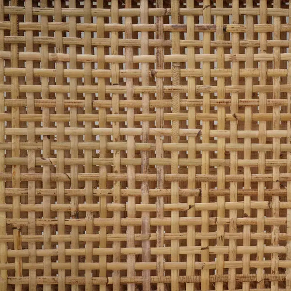 Logan Barstool w/ Rattan in Teak Natural Finish w/ Rattan Natural Seat & Back-Blue Hand Home