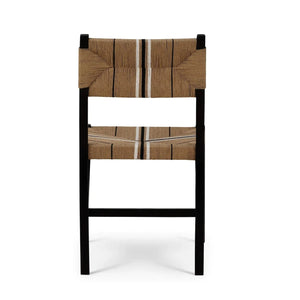 Lorenzo Teak Dining Chair In Teak Batavia Black-Blue Hand Home
