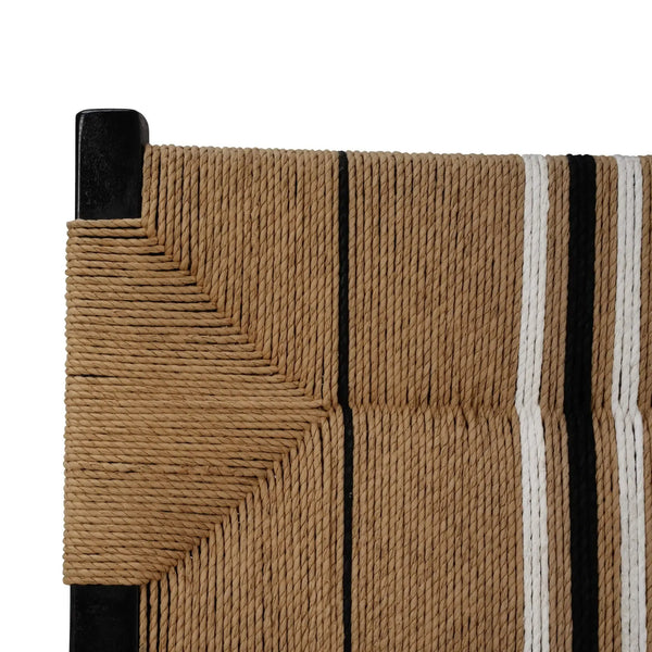 Lorenzo Teak Dining Chair In Teak Batavia Black-Blue Hand Home