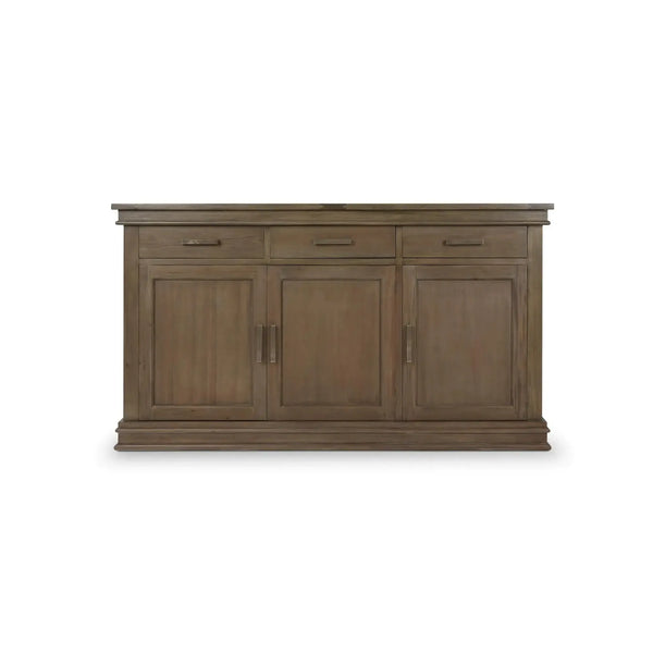 Williamson Sideboard W/ 3 Doors In Straw Wash-Blue Hand Home