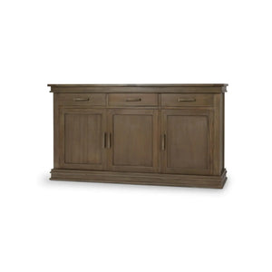 Williamson Sideboard W/ 3 Doors In Straw Wash-Blue Hand Home