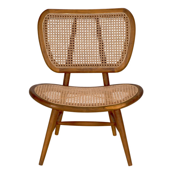 Noir Marcie Chair, Teak-Blue Hand Home