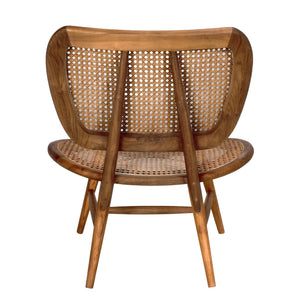 Noir Marcie Chair, Teak-Blue Hand Home