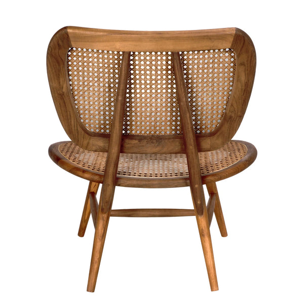 Noir Marcie Chair, Teak-Blue Hand Home