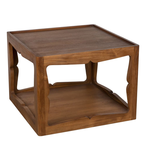 Kabbal Side Table, Low-Blue Hand Home