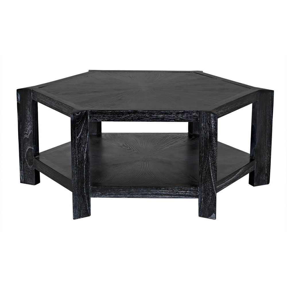 Yuhuda Coffee Table, Cinder Black by Noir-Blue Hand Home