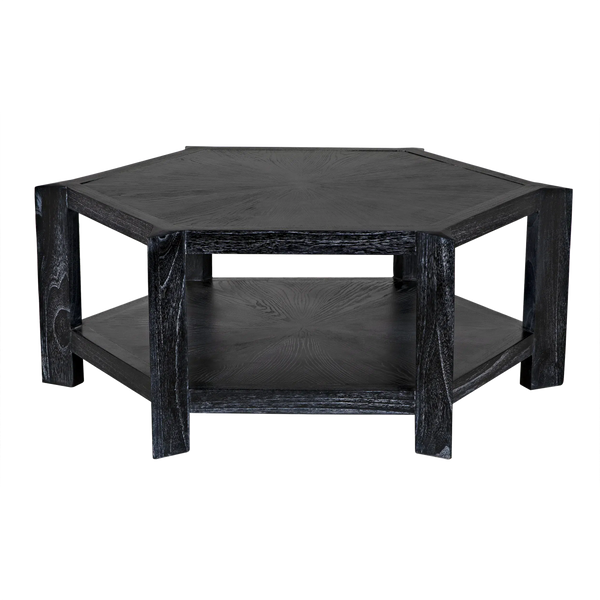 Yuhuda Coffee Table, Cinder Black by Noir-Blue Hand Home