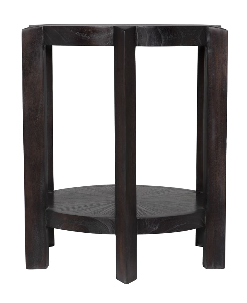 Yuhuda Small Side Table, Sombre Finish-Noir Furniture-Blue Hand Home