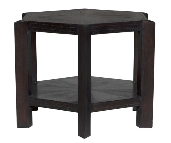 Yehuda Large Side Table, Sombre Finish by Noir-Blue Hand Home