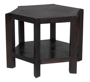 Yehuda Large Side Table, Sombre Finish by Noir-Blue Hand Home