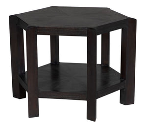 Yehuda Large Side Table, Sombre Finish by Noir-Blue Hand Home