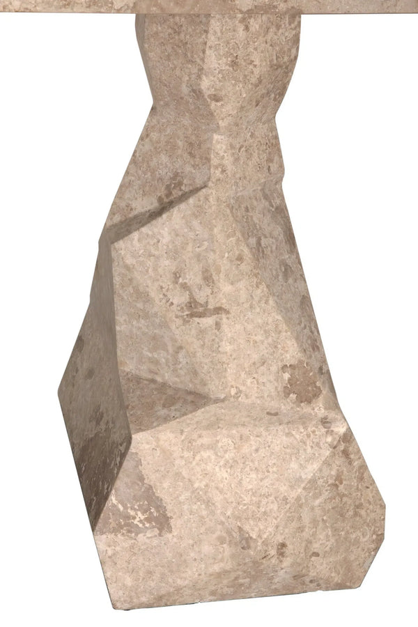 Tilden Console, White Marble by Noir-Blue Hand Home