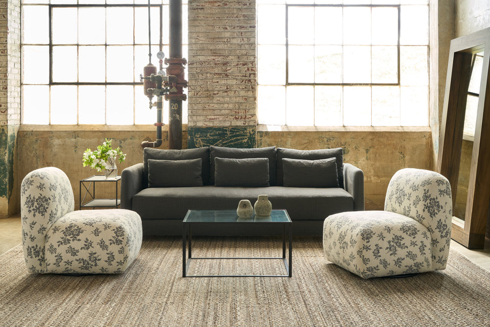 Anderson Modern Sofa: Generous Single Bench Seat, Rounded Arms, Versatile Comfort